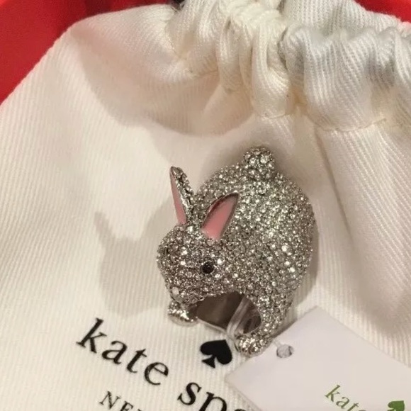 kate spade Jewelry - NWT KATE SPADE MAKE MAGIC SILVER RABBIT RING